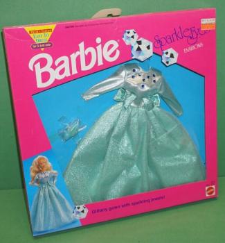 Mattel - Barbie - Private Collection - Green Glittery Gown - Tenue